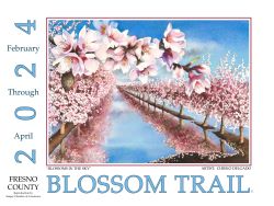 2024 Blossom Trail Poster, Artist Chieko Delgado